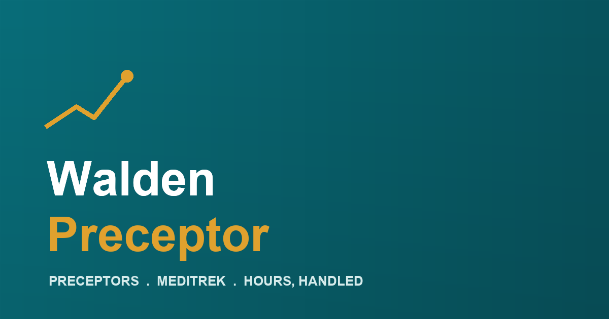 Walden Preceptor, independent clinical placement help for Walden University nurse practitioner students who need a replacement preceptor mid-practicum
